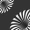 Vector Tunnel Illusion. Spiral Optical Illusion Effect