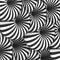 Vector Tunnel Illusion. Spiral Optical Illusion Effect