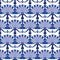 Vector Turkish Floral Stripes Seamless Pattern