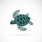 Vector of turtle design on a white background. Wild Animals. Underwater animal. Turtle icon or logo. Easy editable layered vector