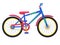 Vector two-wheeled colorful children bicycle