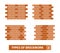 Vector types of brickwork