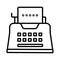 Vector typewriter icon