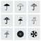 Vector umbrella icon set