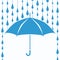 vector umbrella protection from rain drops