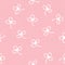 Vector Uniform Cute Grid checkered with flower seamless pattern.