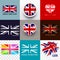 Vector Union Jack Flag Collection