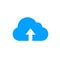 Vector Upload Icon, Cloud with Arrow, Loading Concept, Isalated on White Background.