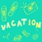 Vector vacation card