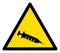 Vector Vaccine Warning Flat Icon Symbol