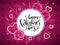 Vector valentine`s day grettings lettering with doodle branches, hearts, and roses on the checkered background. Design