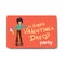 Vector valentine`s day party invitation