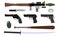 Vector of various weapons