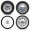 Vector Vehicle Wheels