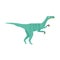 Vector velociraptor dinosaur predator flat icon a