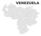 Vector Venezuela Map of Dots