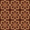 Vector version of seamless vintage editable tile pattern with geometrical and floral motifs