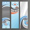 Vector Vertical Banners for Curling