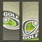 Vector vertical Banners for Golf Course