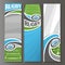 Vector Vertical Banners for Rugby