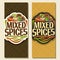 Vector vertical banners for Spices