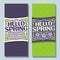 Vector vertical banners for Spring season