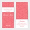 Vector vertical wedding invitations