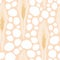 Vector very pale orange seamless pattern background: Frosted.