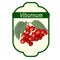 Vector viburnum label