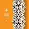 Vector Victorian ornamental border in flat design style.