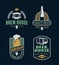 Vector vintage beer logo, icons and design elements