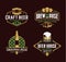 Vector vintage beer logo, icons and design elements