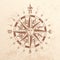 Vector Vintage Compass Rose