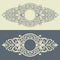 Vector vintage decorative frame pattern design