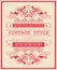 Vector vintage invitation template vector illustration for celebration and other with cool elegant elements