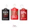 Vector vintage sale tags, labels, emblems and