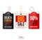 Vector vintage sale tags, labels, emblems and