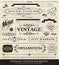 Vector vintage style elements