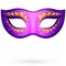 Vector violet venitian carnival mask