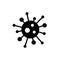 Vector virus icon in simple flat style.