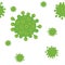 Vector virus and microbe infection abstract symbols