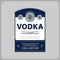 Vector vodka label template