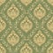 Vector volumetric damask seamless pattern background. Elegant luxury embossed texture for wallpapers, backgrounds and