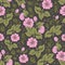 Vector volumetric flower seamless pattern element. Elegant luxury embossed texture for backgrounds, seamless texture for