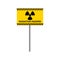 vector warning radiation hazard sign 4