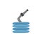 Vector water hose icon