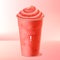 Vector Water Melon or Strawberry Frappe or Smoothie