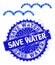 Vector Water Surface Composition of Small Circles with Distress Save Water Badge