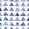 Vector watercolor triangles seamless pattern background