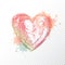 Vector watercolour heart
